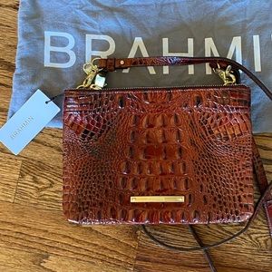 Brahmin Perri Crossbody Pecan Melbourne Genuine Leather